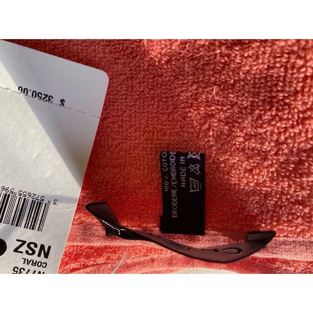 NWT Rare collectible Chanel large Beach towel in Coral